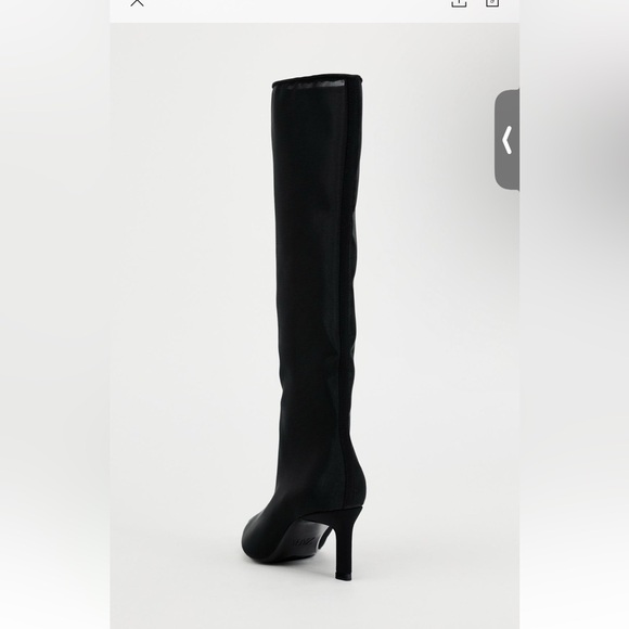 Zara knee high heeled mesh boots - Picture 5 of 5